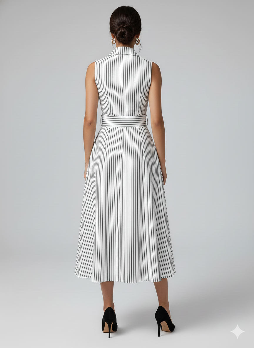 Audrey Striped Maxi Dress