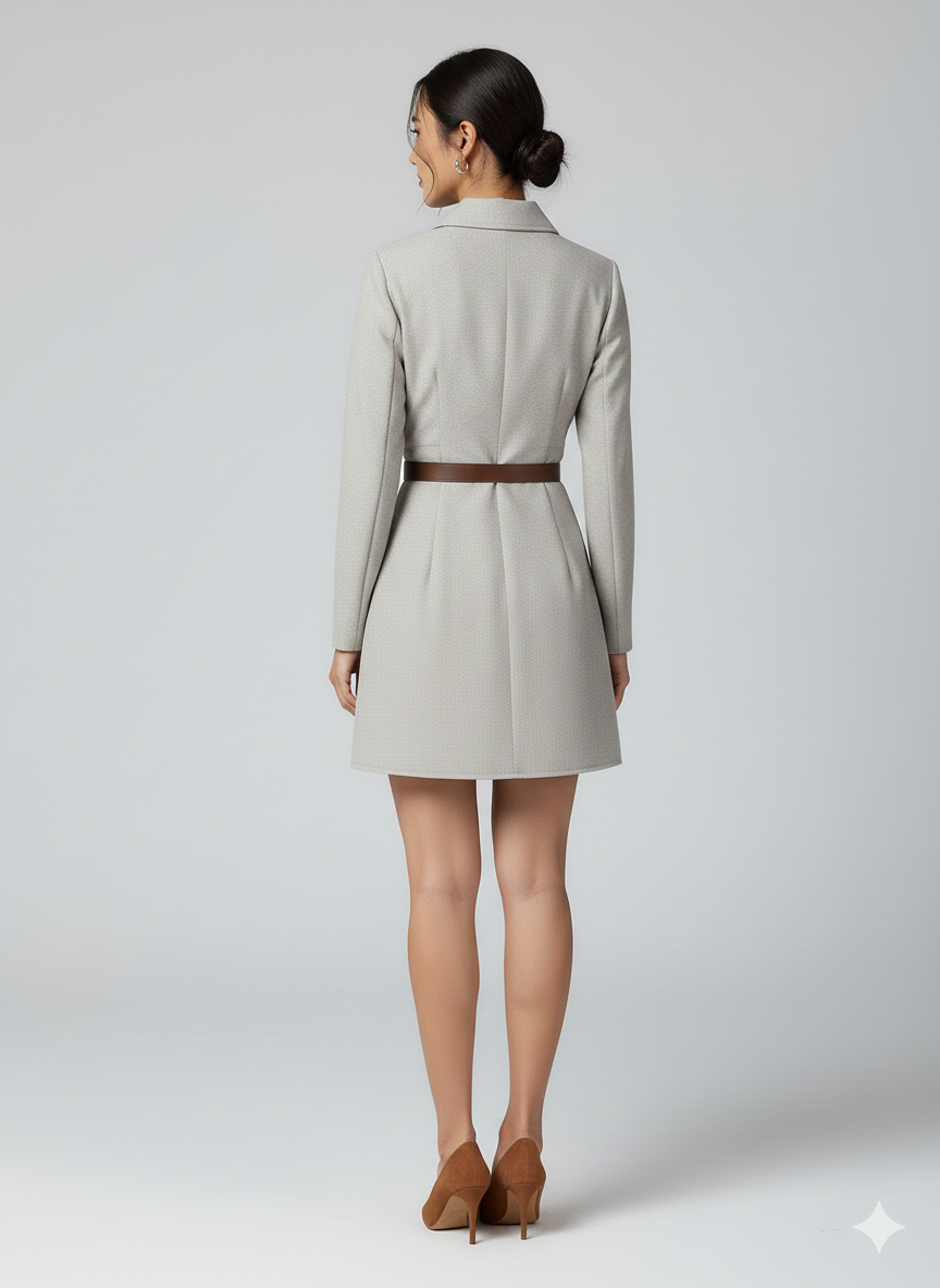 Vivienne Retro Belted Dress