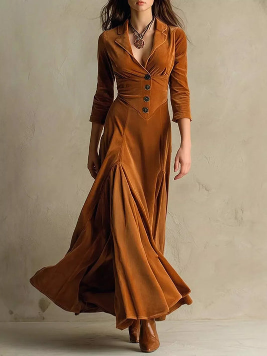 Virelle Velvet Maxi Dress - Naarks