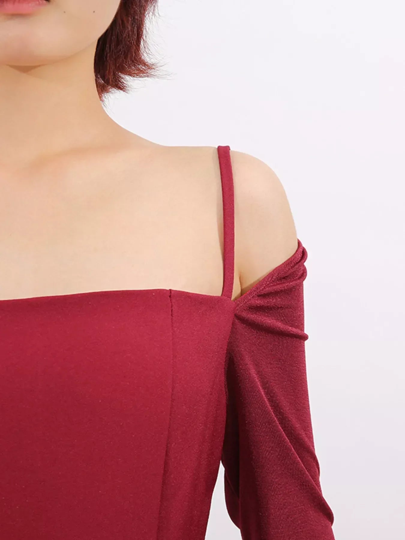 Zina Ruched Spaghetti Strap Dress - Naarks