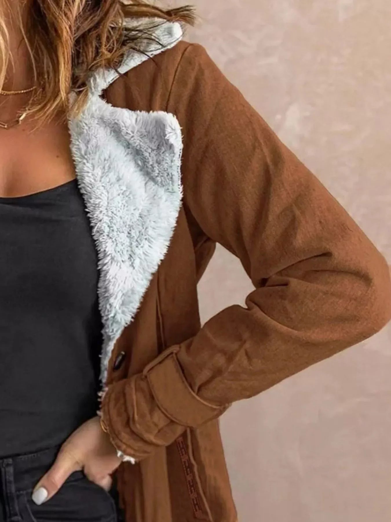 Aspen Sherpa-Lined Button-Up Jacket - Naarks