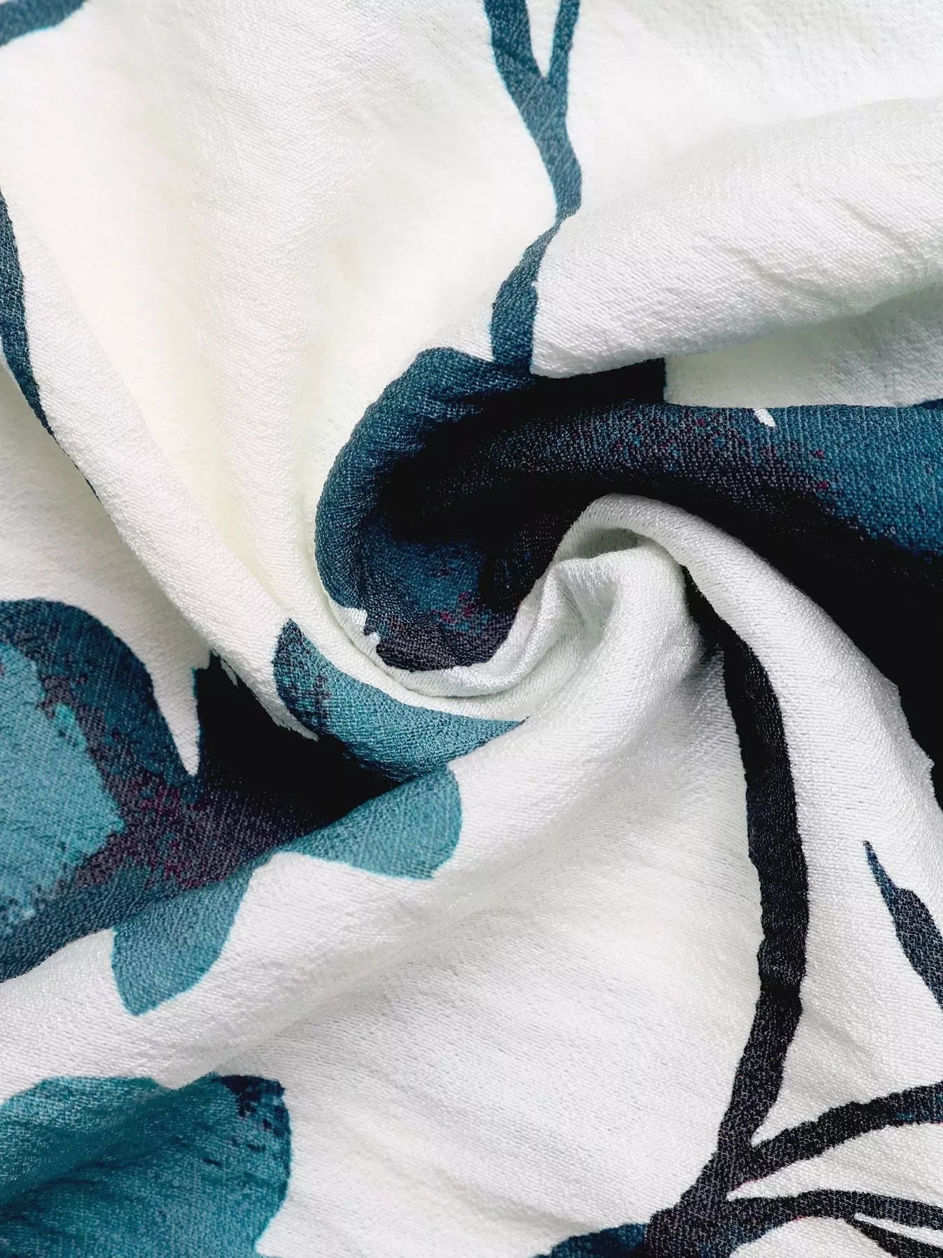 Sylvie Printed V-Neck Blouse - Naarks