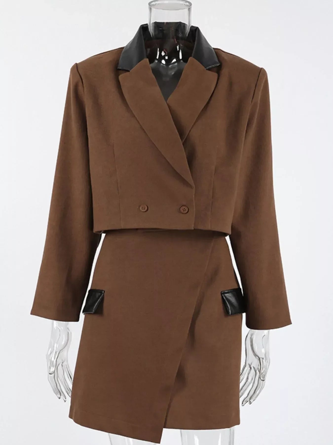 Petrina Double-Breasted Blazer & Skirt Set - Naarks