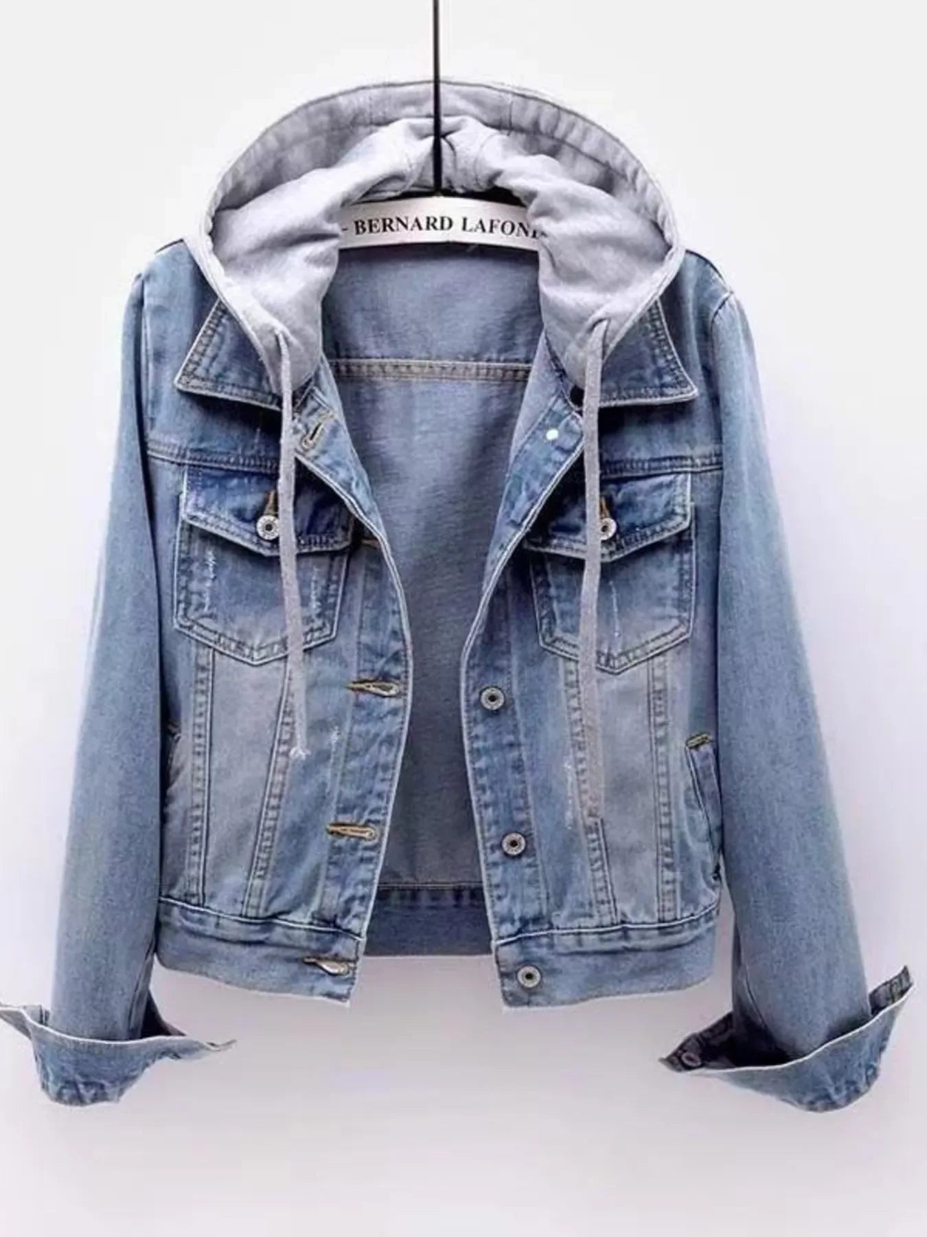 Celeste Hooded Denim Jacket - Naarks