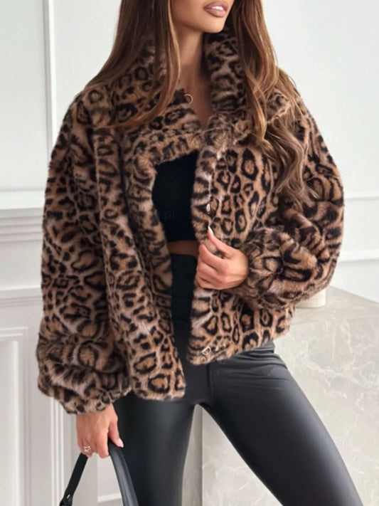 Saphira Leopard Cropped Jacket - Naarks