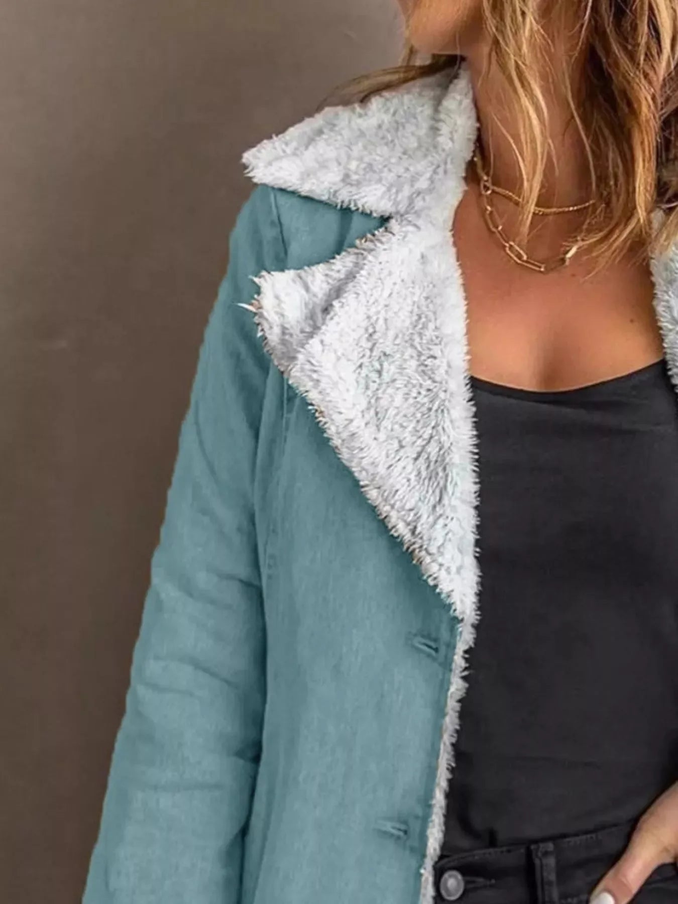 Aspen Sherpa-Lined Button-Up Jacket - Naarks