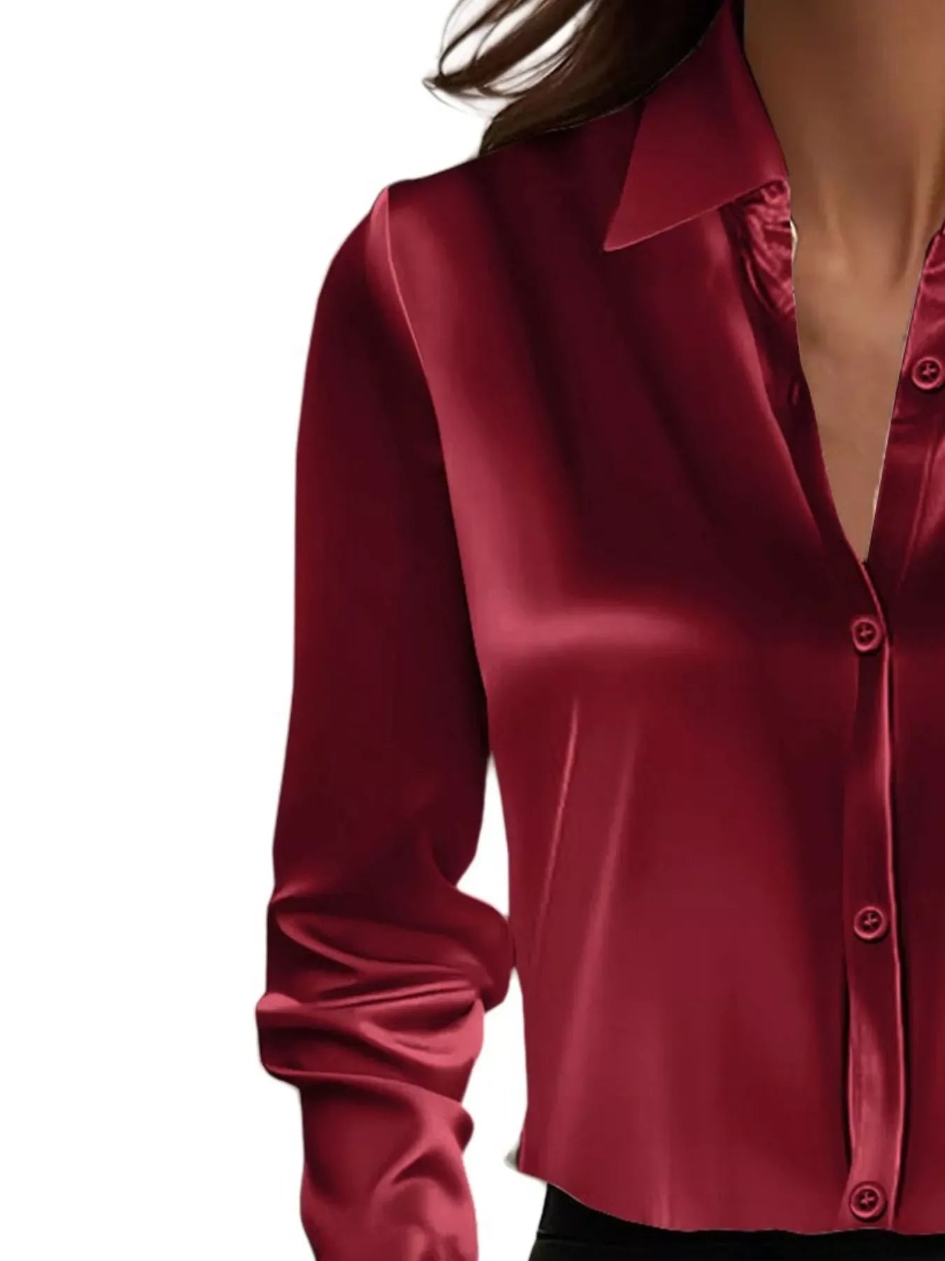 Clarisse Button-Down Collared Shirt - Naarks