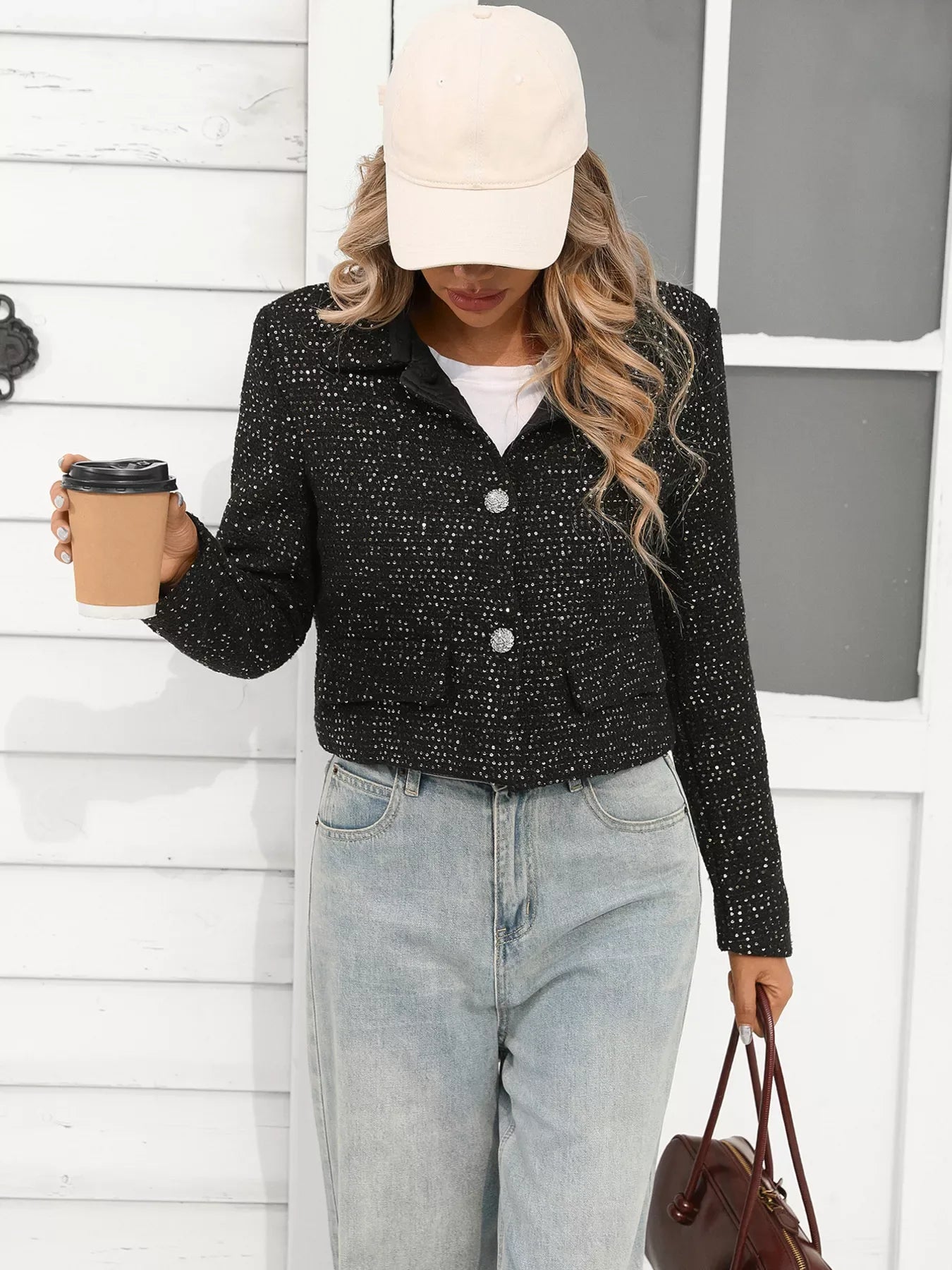 Amara Tweed Cropped Jacket - Naarks