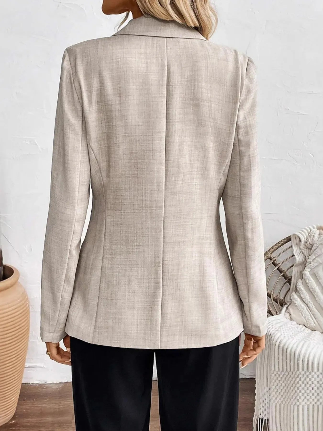 Aria One-Button Blazer - Naarks