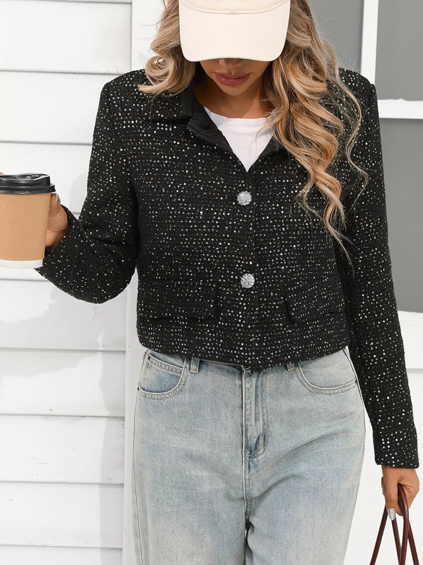 Amara Tweed Cropped Jacket - Naarks