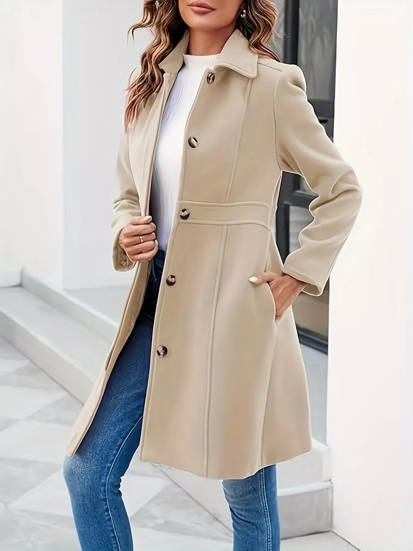 Liora Wool Coat - Naarks