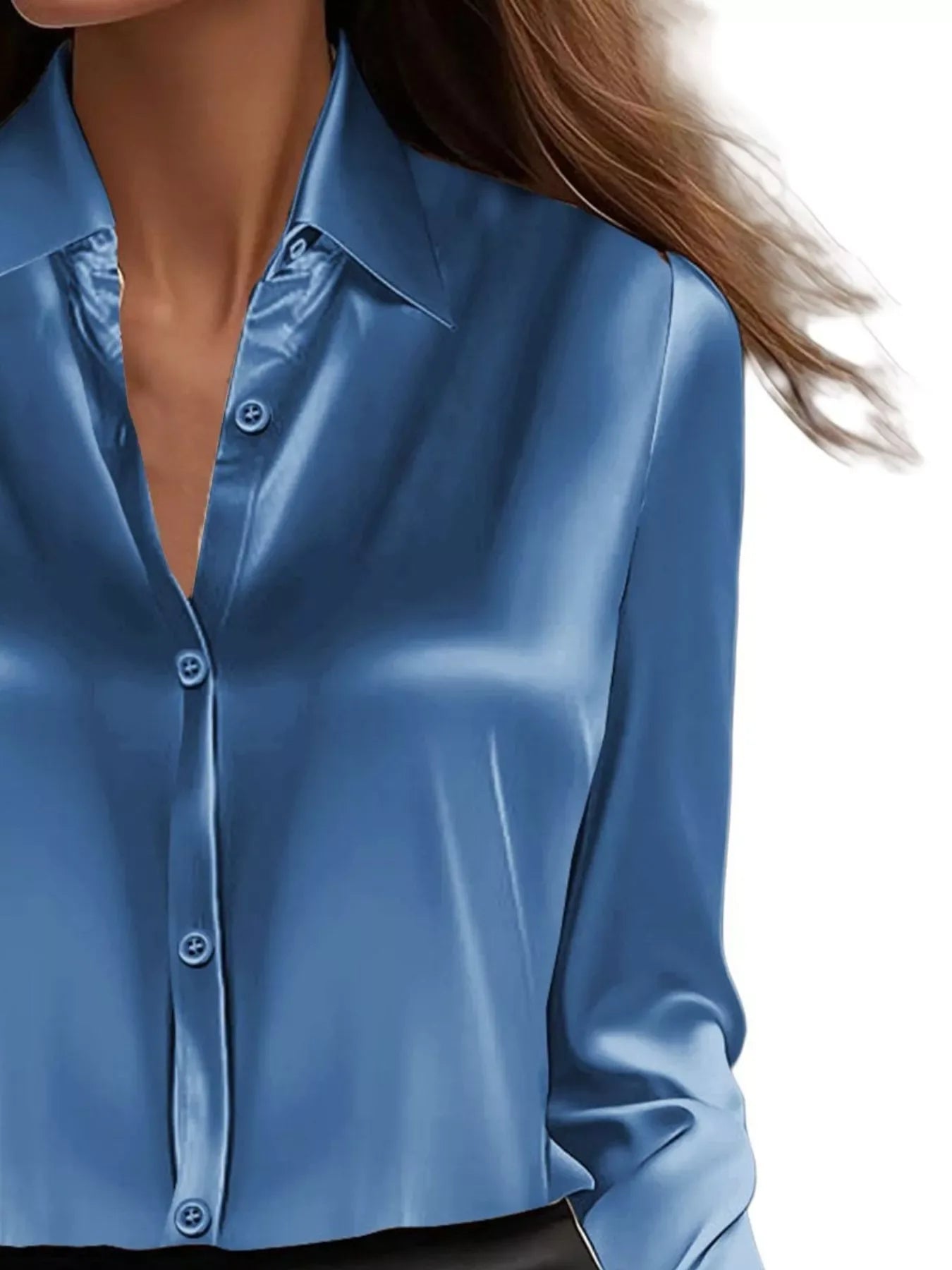 Clarisse Button-Down Collared Shirt - Naarks