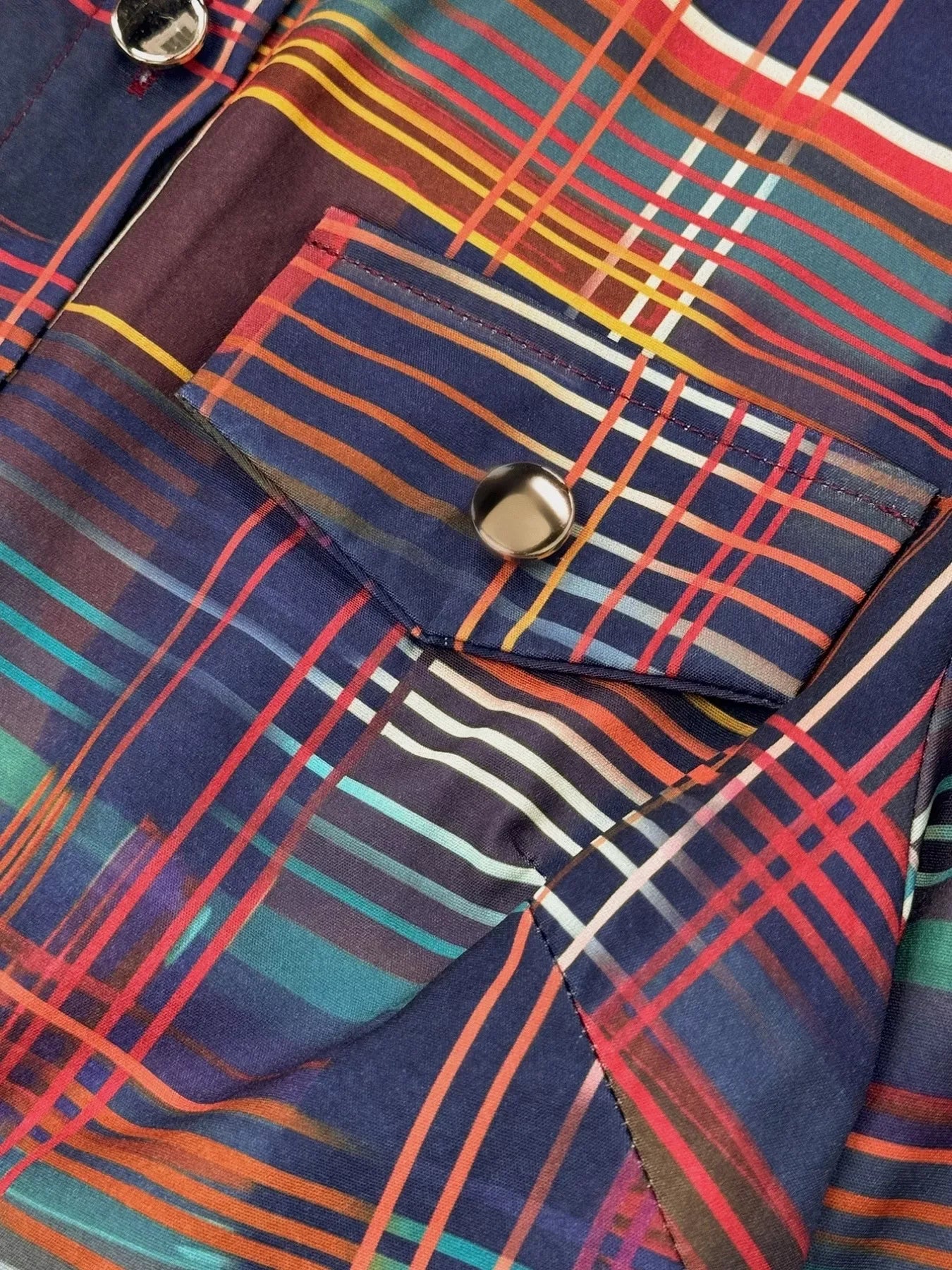 Althea Plaid Maxi Shirt Dress - Naarks