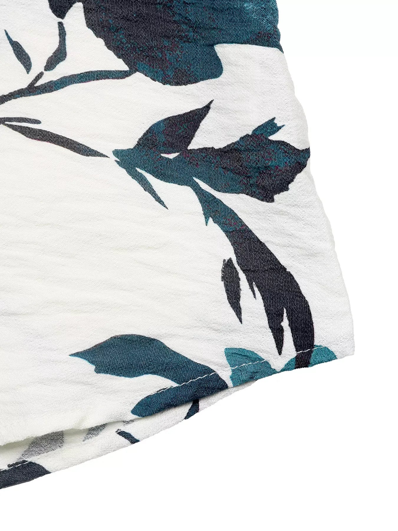 Sylvie Printed V-Neck Blouse - Naarks