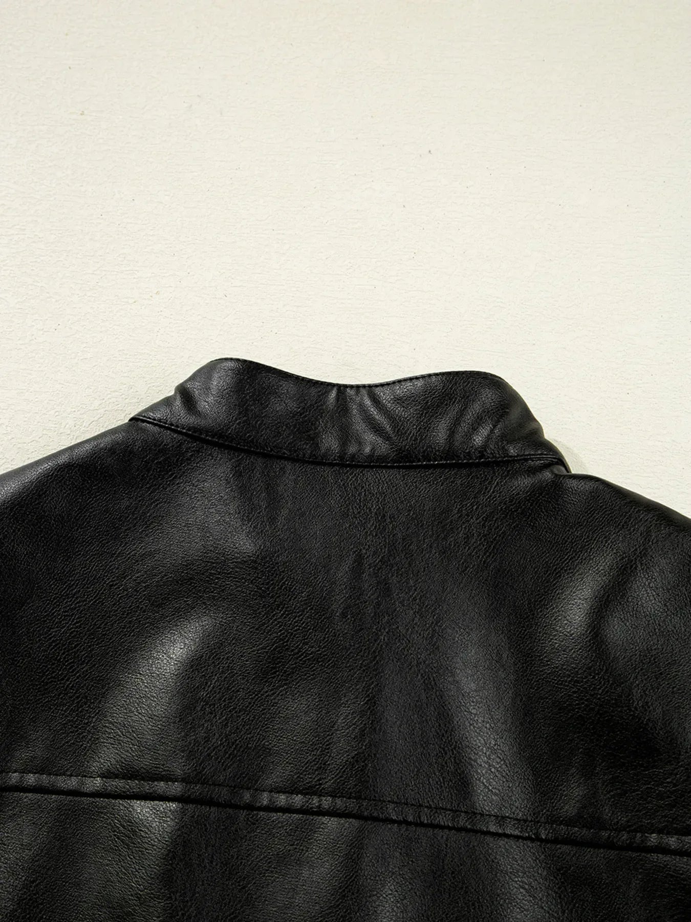 Zara Faux Leather Boxy Jacket - Naarks