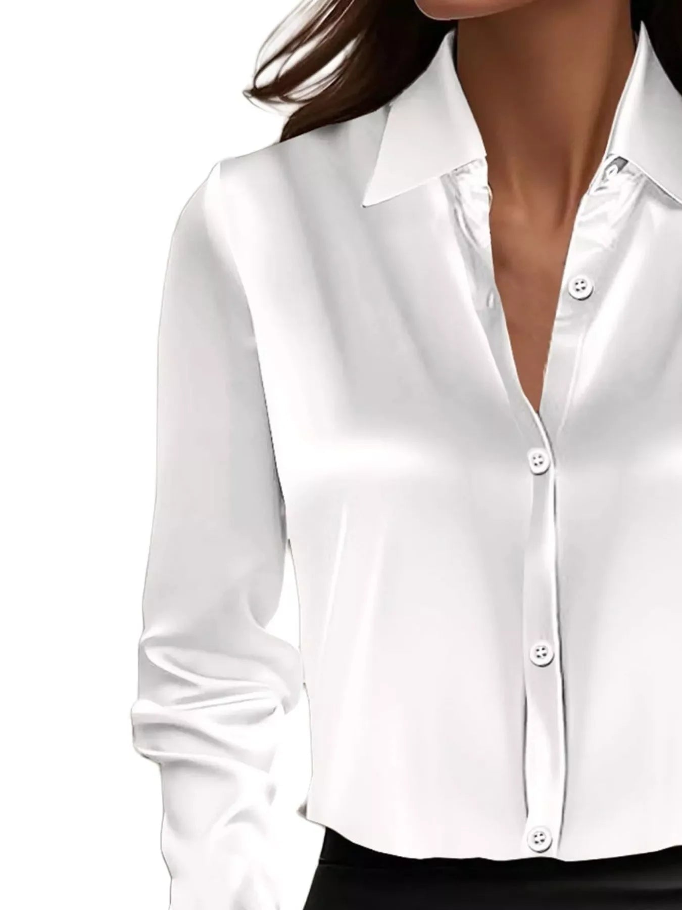 Clarisse Button-Down Collared Shirt - Naarks