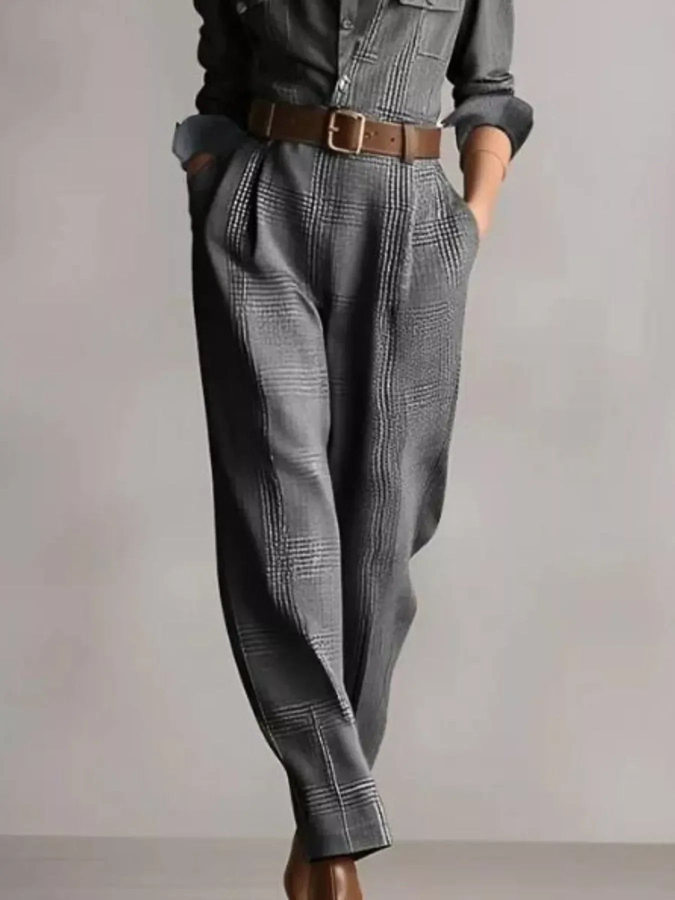 Rabia Button-Front Jumpsuit - Naarks