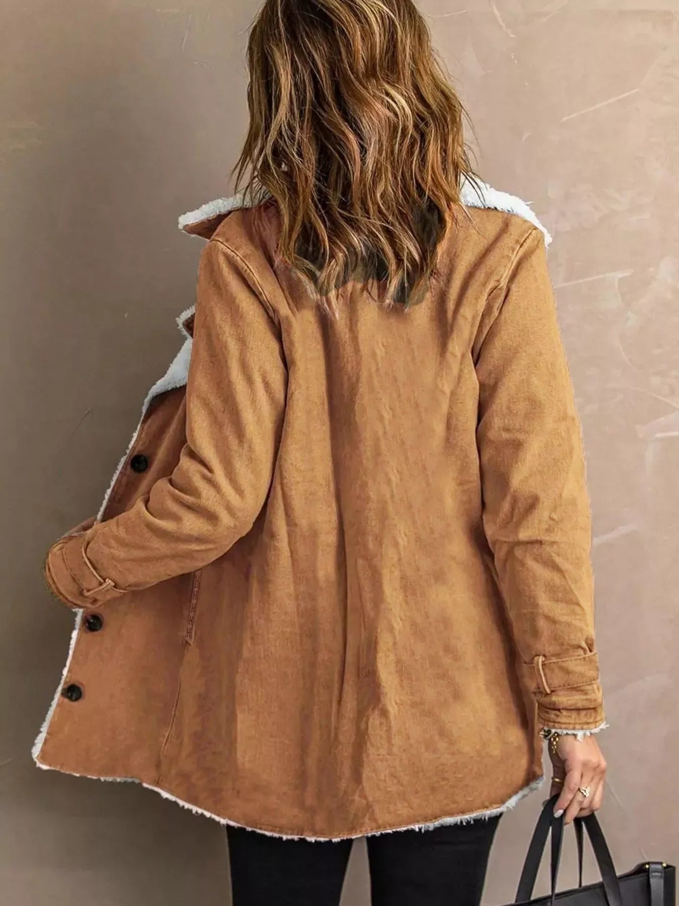 Aspen Sherpa-Lined Button-Up Jacket - Naarks