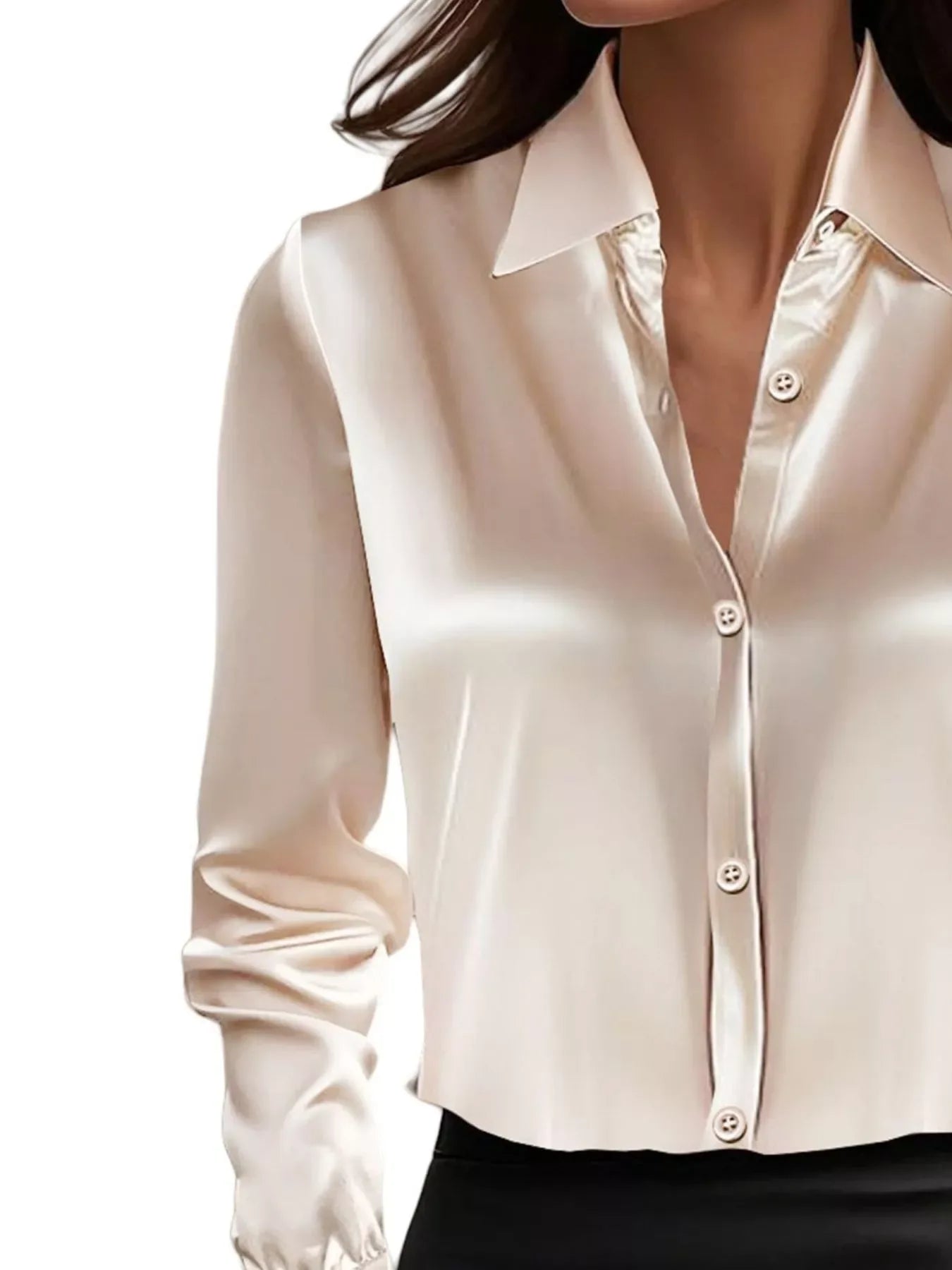 Clarisse Button-Down Collared Shirt - Naarks