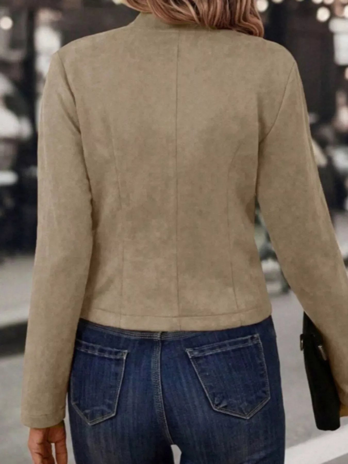 Arlette Open-Front Cropped Jacket - Naarks