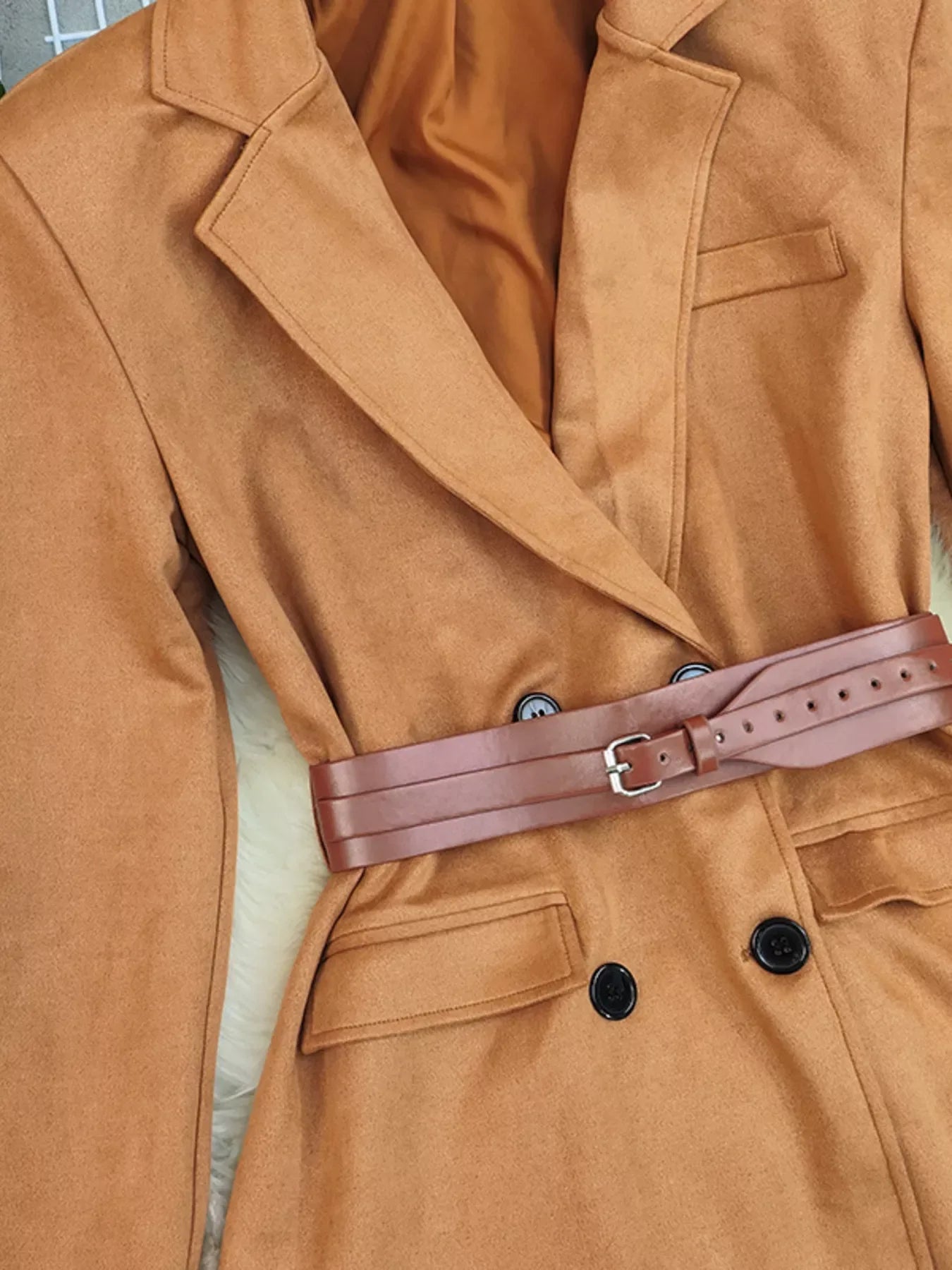 Marcelline Double-Breasted Blazer - Naarks