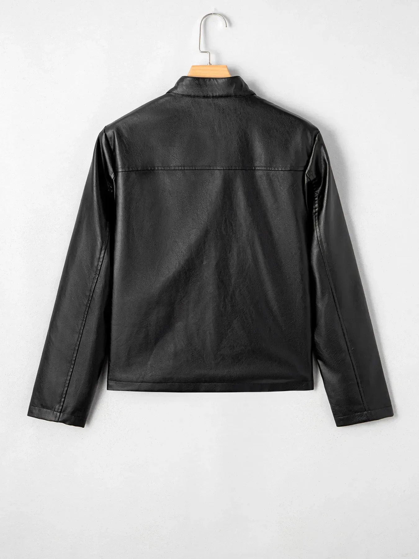 Zara Faux Leather Boxy Jacket - Naarks