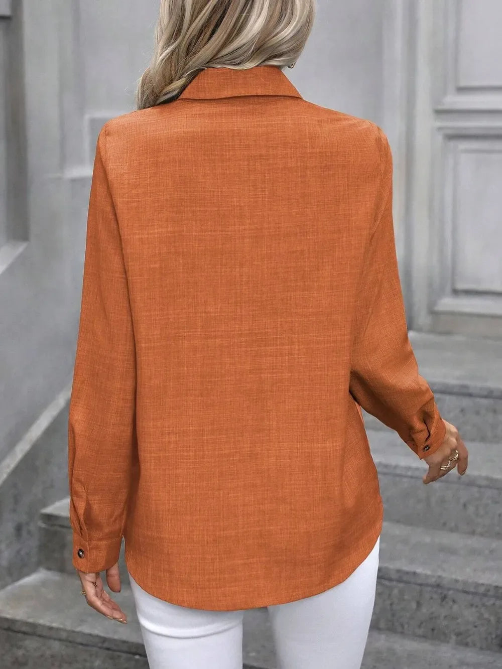 Amaris Button-Up Collared Shirt - Naarks