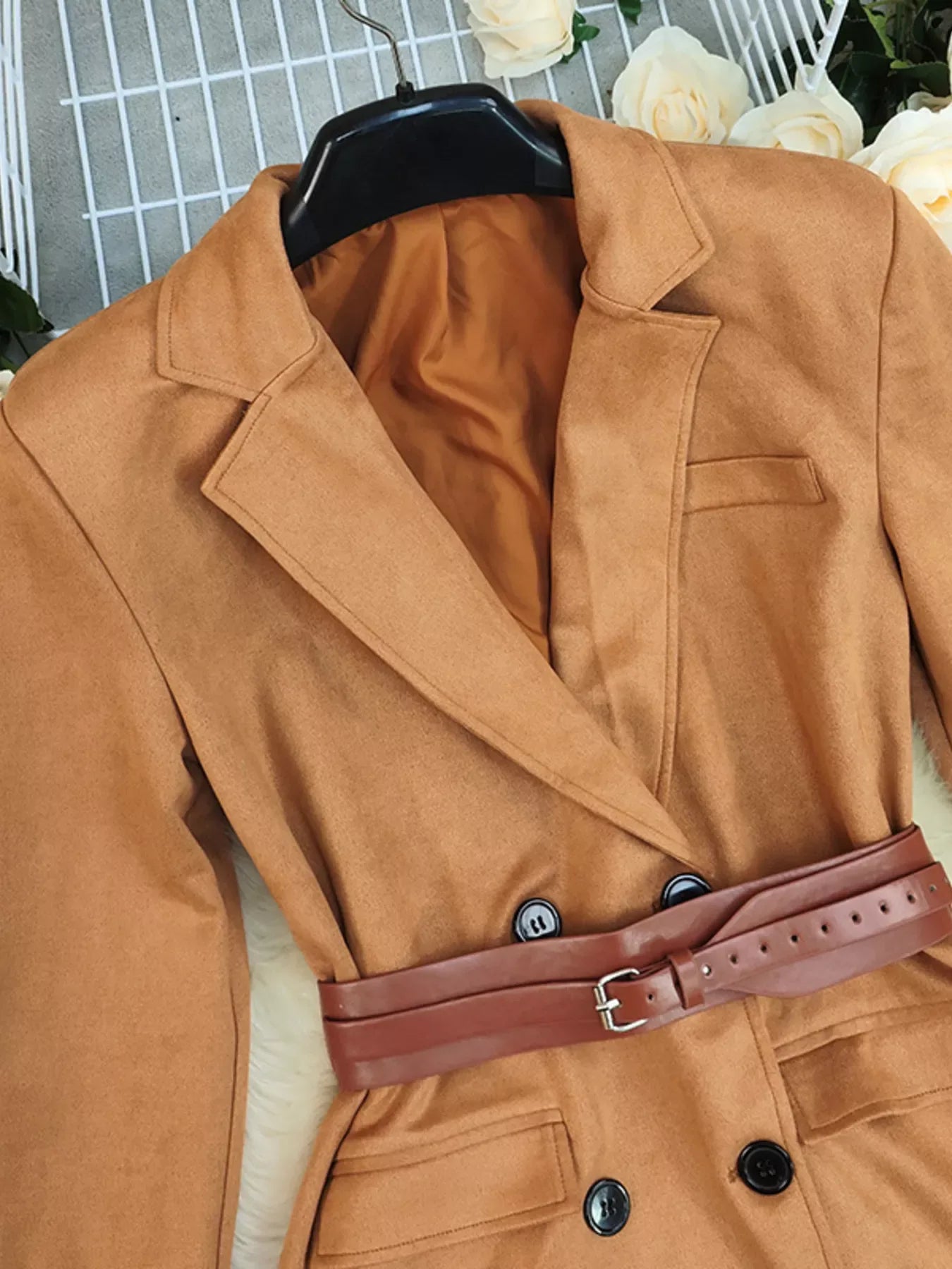 Marcelline Double-Breasted Blazer - Naarks