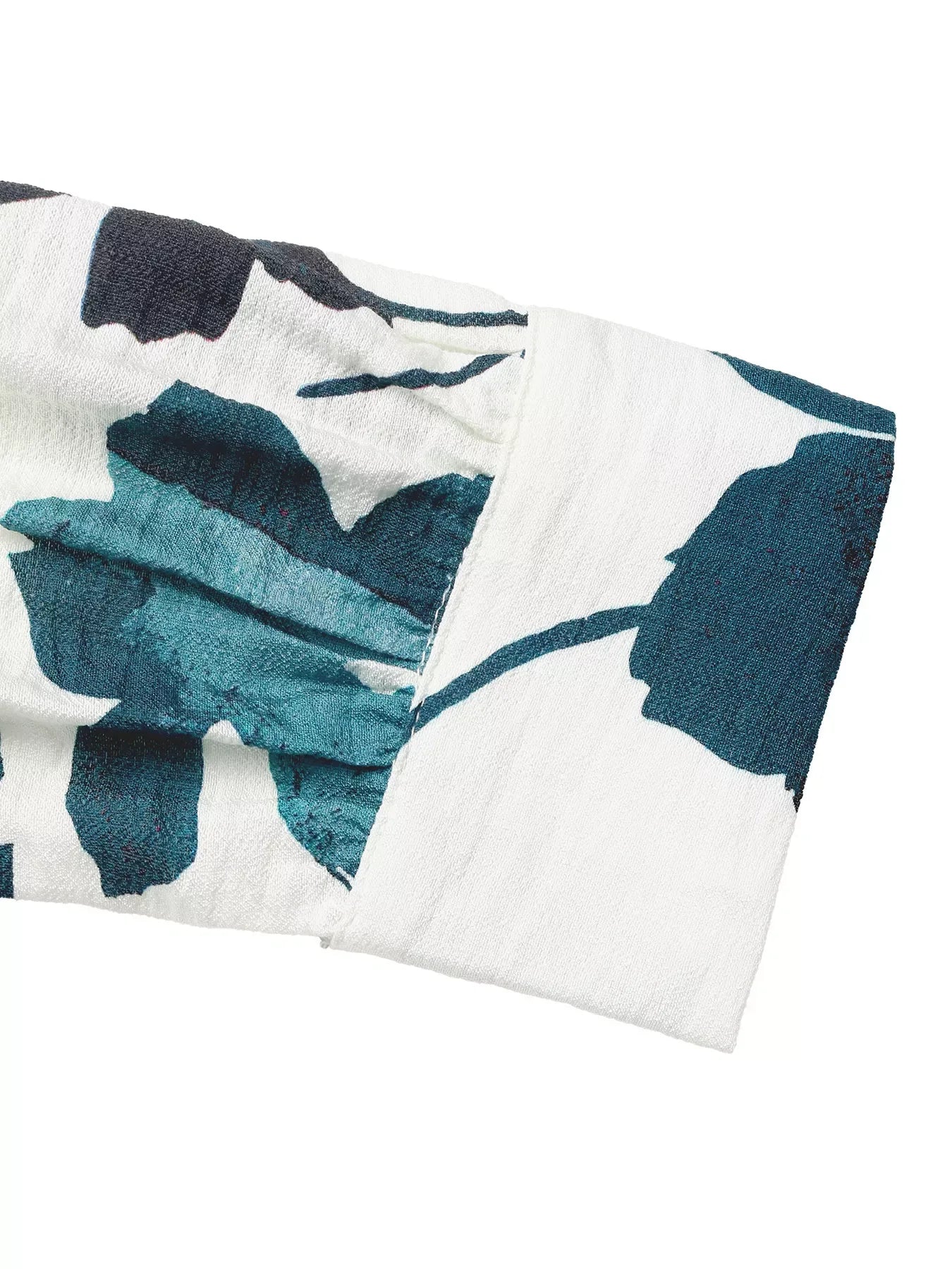 Sylvie Printed V-Neck Blouse - Naarks