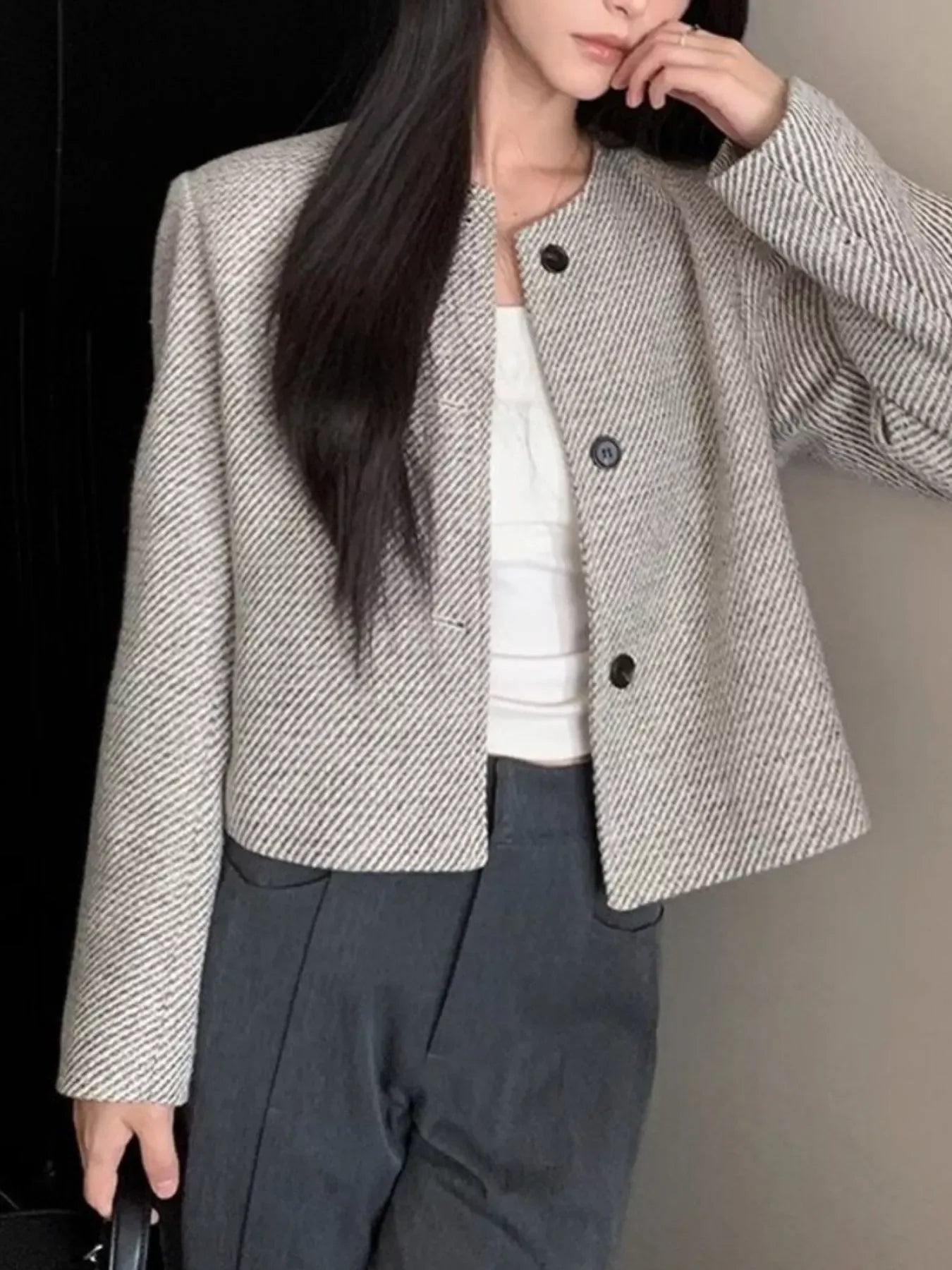 Sitara Tweed Cropped Jacket - Naarks